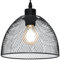 firstchoicelighting Matt Black Mesh Easy Fit Ceiling Pendant Light Shade, Metal Wire, 22cm Diameter