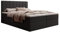 MyBed Allen Boxspringbett Modernes Polsterbett mit Kopfteil und Bettkasten 200x200 7-Zonen Taschenmatratze H2 und Topper Schwarz Jasmine 100 Schlafzimmer