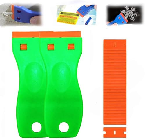 Pala multifunzionale per la rimozione della colla, raschietto in plastica, strumento di rimozione adesivo, rimozione adesivi per auto, etichette adesive su finestre di vetro, per rimuovere