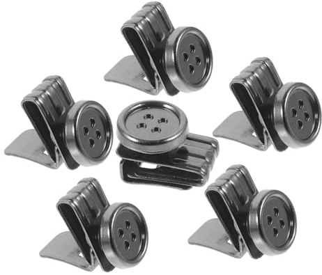 HAPINARY 6 Stück Riemenknöpfe Knopf Hosenträger Für Herren Hosenträger Clips Hosenträger Knöpfe Hosenträger Knöpfe Beweglich Kein Nähen Knopf Knöpfe Für Hosen Jeans Knopf Kein
