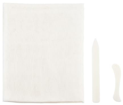 DICOSMETIC Book Binding Cloth Kits 4 Sheets Book Cloth 2Pcs Bone Folder Tool Material Bookbinding Cloth Book Repair Cloth Book Making for Repairing Binding of Old Books