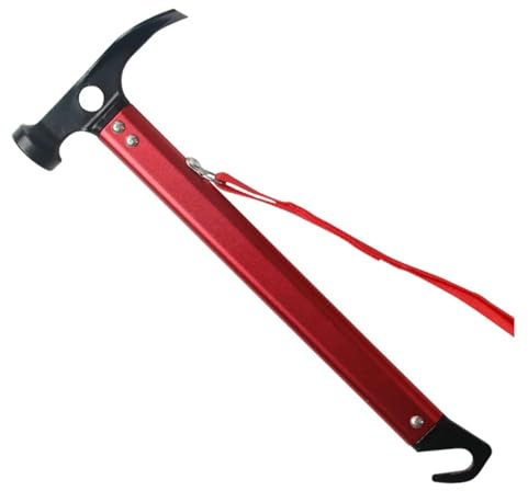OXGQDTDQ MIUYTRN Marteau d'extérieur avec poignée en Aluminium, extracteur de Clous, Multifonctionnel, Alpinisme, Camping, boîte à Outils, Marteau Thor cuicui(L-814)