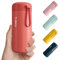 Exllena 300ml Small Water Bottle Made of 304 Stainless Steel, Small Flask with Carry Handle Double Wall Vacuum Insulation for Hot&Cold Drinks for Handbag - 100% Leakproof (Coral Red)