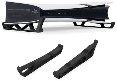 Glistco Skates - Supporto orizzontale per PS5 Pro, compatibile con Disc & Digital Edition, colore: nero