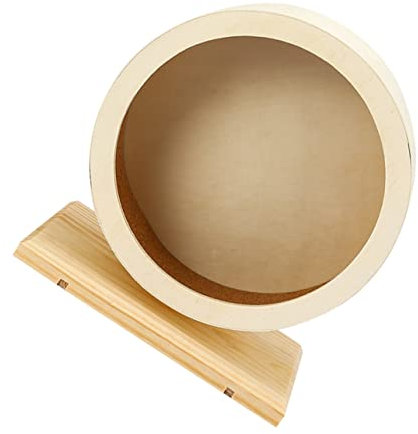 BELLIFFY Laufrad Für Hamster Geräuschloses Hamsterrad Aus Kork Spielzeug Für Kleintiere Fördert Bewegung Und Spielaktivitäten Für Hamster Und Andere Kleine Haustiere