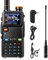 BAOFENG UV-5RM Plus GPS-Handfunkgerät, 10 W große Reichweite, Mehrband-Funkgerät mit 1,77 Zoll Farbbildschirm, 2500 mAh Akku, 640 Kanäle, 10 Zonen, Flugfunk für Abenteuer, Gruppengespräche