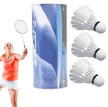 Eoixuqba 3 Stück Packung Badmintonball Feder,High Speed Badminton Ball Set