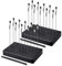 Ruimooto 20 modélisme Pinces Crocodiles, 2 Brosse et 2 Base. Troisième Main Robuste et Stable. Idéaux pour Le modélisme, Les Circuits imprimés, Le soudage et Le Bricolage