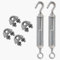 parpyon® Morsetti e Tenditori per Filo per stendere Il bucato da Esterno Kit serracavo per Filo in Acciaio Tenditori Vite e Occhiello Prodotto Italiano (kit-6pz)