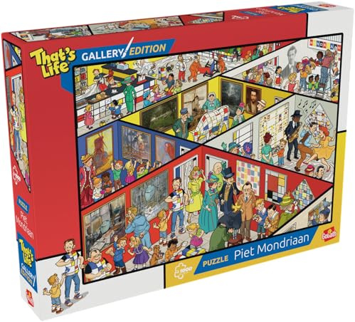 Goliath Puzzle Gallery Edition Piet Mondriaan 1000 Teile Kunstspiel.