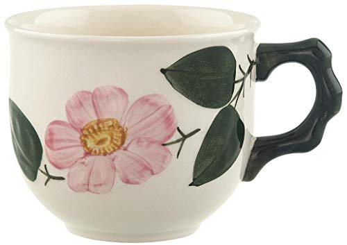 Villeroy und Boch Wildrose Kaffeetasse, 250 ml, Höhe: 8 cm, Premium Porzellan, Weiß/Bunt