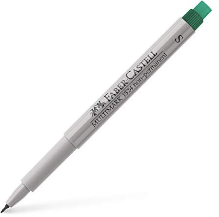 FABER-CASTELL 152463 - Marker Multimark S, non-permanent, grün, 1 Stück