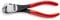 KNIPEX Kraft-Vornschneider mit Kunststoff überzogen schwarz atramentiert 160 mm, 67 01 160