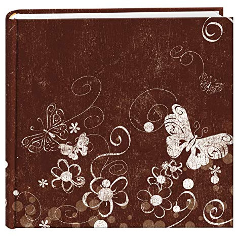 Pioneer Photo Albums Fotoalbum mit 200 Taschen, Bedruckt, Schmetterlings-Wirbel-Design, für 10,2 x 15,2 cm große Drucke