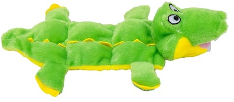 Outward Hound Squeaker Matz Plush Gator Dog Toy, Small
