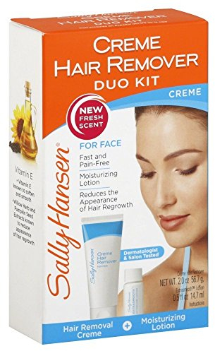 Ladies Sally Hansen Creme Hair Removal Kit Face, Lip, Chin With Lotion 51.7ml