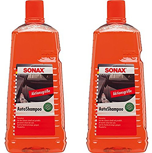 2x 2L LITER SONAX AUTOSHAMPOO KONZENTRAT AUTO GLANZ SHAMPOO LACK PFLEGE REINIGER