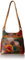 Anna by Anuschka Damen Lederhobo, handbemalt, Größe M, Wildblume Satchel Handtasche | Echtes Leder