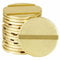 Münzer24 Münzspender Pd25, profiliert, 25 mm x 2 mm, Messingmünze für Münzkassierer, 100 Stück