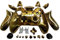 OSTENT Custodia Case Shell Full Controller Compatibile con controller wireless Microsoft Xbox One - Color Gold