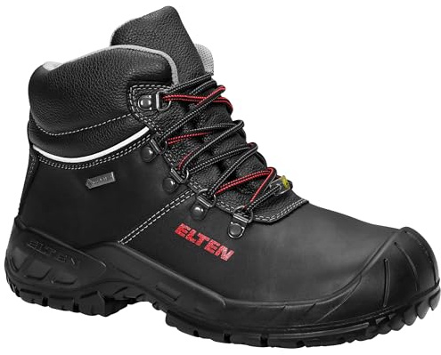 ELTEN 765491-39 RENZO GTX XXW ESD S3-Sicherheitsschuh, GORETEX-Membrane, Grobstolliges Profil, Rindleder, weite Passform und hoher Spann, Größe 36-50