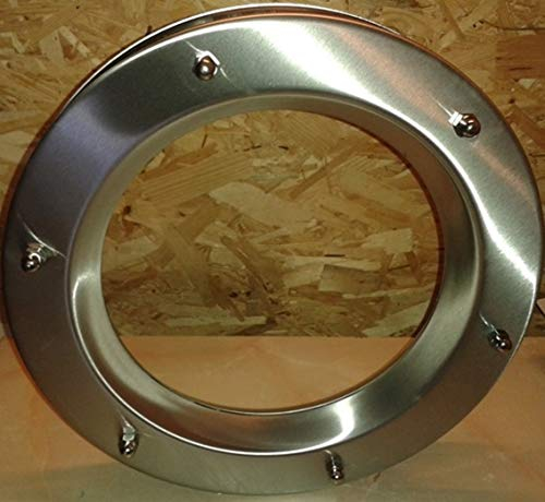 Porthole Window Stainless Steel for Door INOX 350 mm Safety Glass Transparent Nuts Coupling