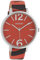 Oozoo Damenuhr mit Zebra Look Lederband Animal Print Colors of Africa 43 MM Rot Rot C10200