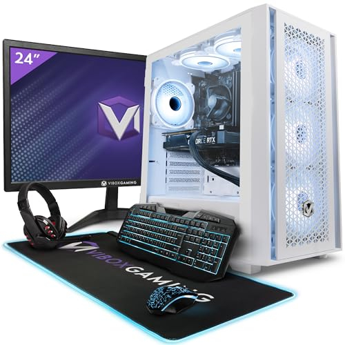 Vibox III-50 PC Gaming Completo • Monitor 23 • Intel Core i5 11400F 4,4GHz • Nvidia RTX 4060 8GB • 16GB RAM • 1TB NVMe SSD • Windows 11 • WiFi