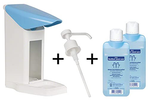Sport-Tec Desinfektionsmittelspender-Set Eurospender Safety Plus, inkl. 2X Sterillium Classic Pure 500 ml