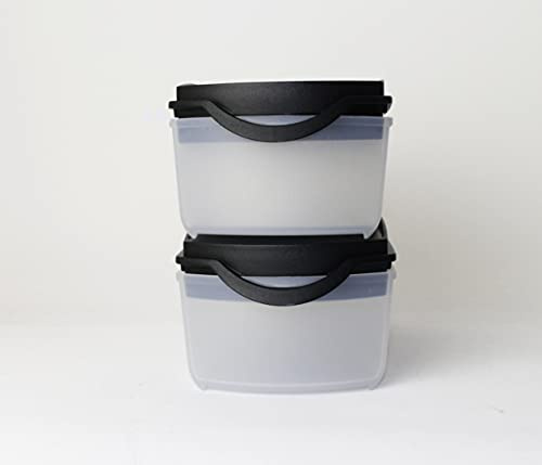 TUPPERWARE Eidgenosse Plus 2x 350ml Schwarz + Joghurtbecher