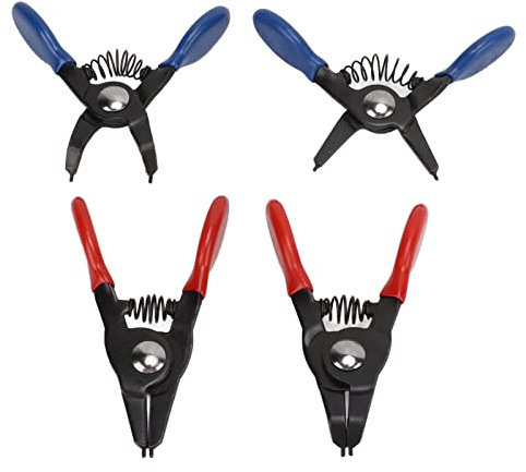 Circlip Pliers Set, Snap Ring Pliers Set, 4pcs Metal Mini Snap Ring Plier Set Mini Circlip Plier Set for Internal External Circlip