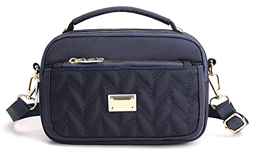 JIANLINST Damen Handy Umhängetasche Klein Handytasch Crossbody Schultertasche Mini-Tasche Multifunktionale Handytasche Saphirblau