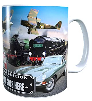 Planes, Trains and Automobiles Classic Cars Personalised Mug Gift