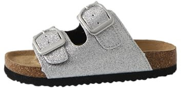 NAME IT Nkfflora-Sandalo Noos, Donna, Silver Colour, 33 EU