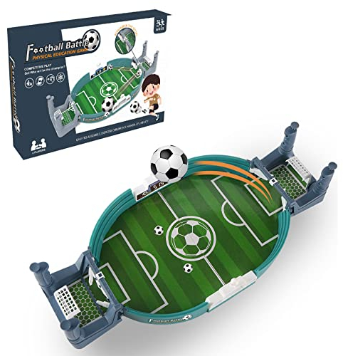 CAINCAY Mini Tischkicker, Interaktives Tisch Fußball Spiel Mini Table Football Game, Tischfußballspiel Lustiges Fußballspiel für 3+ Kinder Erwachsene Interaktivspiele