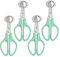 XINMEIWEN 4Pack Stainless Steel Quail Egg Cutter Scissors Quail and Pigeon Egg Cutter Tool Quail Scissors Opener Quail Egg Cracker for Home Kitchen (Blue)