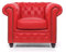 Chesterfield Sessel Brighton - The Brand | 1 Sitzer | 100% Leder, handgefertigt, Original Breite 100 cm (Rot)