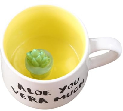 CAPIJIONG 350 ml Cartoon-3D-Tasse, Tier, Keramiktasse, Haushalt, Dinosaurier, Faultier, personalisierbar, Kaffeetasse, Blumentopf