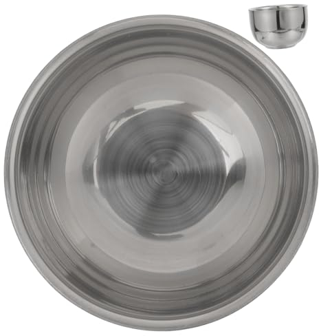 Angoily Edelstahl-Schaums chale Rührschüssel für Haarfärbemittel Schale für Rasierseife werkzeug Rasierschaum Rasierseifenbecher Seifenblasenschale rasieren Schaumschale Zubehör Mann