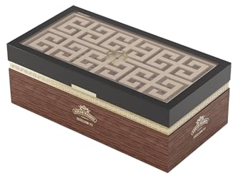 Zigarren Humidor ADRIAN MAGNUS Spanische Zeder hölzerne Zigarrenbox, Exceslium 100, Hygrometer, Luxus-Humidor, 100-150 Zigarren