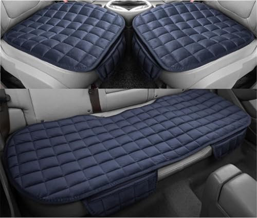 Auto Accessori Lupex Autositzbezug 3 Stück Universal Auto | Sitzschutz 2 vorne und 1 hinten | Protector Comfort Automotive Innenkissen (Blau)