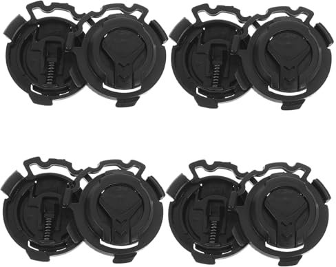 Hohopeti 4Paare Motorradhelm Visier Schnalle Befestigung Clips Helm Zubehör für Sicheres Befestigen und Einfachen Austausch von Visieren Passend für Helme