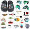 HYMBCFW Fishing Schuhe Charme, 21 Stück Schuh Charms Fishing Thema Schuh Dekoration Clogs Sandalen Ornamente DIY Schuhschmuck PVC Schuhanstecker Cartoon Shoe Charms Schuh Geschenke für Kinder