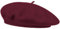 Van Der Rich ® - Baskenmütze Wolle Kind für Einen Maximalen Kopfumfang von 52cm (Bordeaux, One Size)