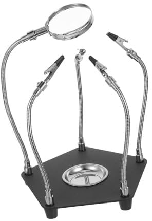 OKUMEYR Soldering Accessories Third Hand Soldering Station PCB Holder Soldering Tool High-Definition View Soldering Kits