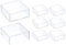 sourcing map 8 Pcs Silicone Chair Leg Floor Protectors 2.8 x 2.8 Inch Non-Slip Chair Leg Caps Covers, Square Furniture Leg Protectors for Hardwood Floors Reduce Noise and Scratches, Clear