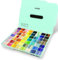 ABEIER HIMI Gouache Farben Set, Doppelbecher, 112 Farben x 12 ml, ungiftig, Geleebecher-Design für Leinwand und papier, perfekt für Anfänger, Studenten, Künstler