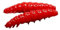 pro-bite Libra Lures Larva 30mm | Forellenköder Supersoft | Inhalt: 15 Stück | Aroma: Knoblauch | Farbe: 021 / Red
