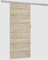 BDW Schiebetür-System GREG, Wandmontiert, Links/Rechts Montierbar, Einspurig 205(H) x86(B) x16(D) cm (Eiche Sonoma)