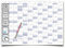 Abwischbarer XXL Jahresplaner Wandkalender 2026. Wandplaner gerollt 118,8x84cm gross DIN A0 inklusive 1 Marker. Jahreskalender 2026, Kalender - deutsche Sprache - von Gigatime